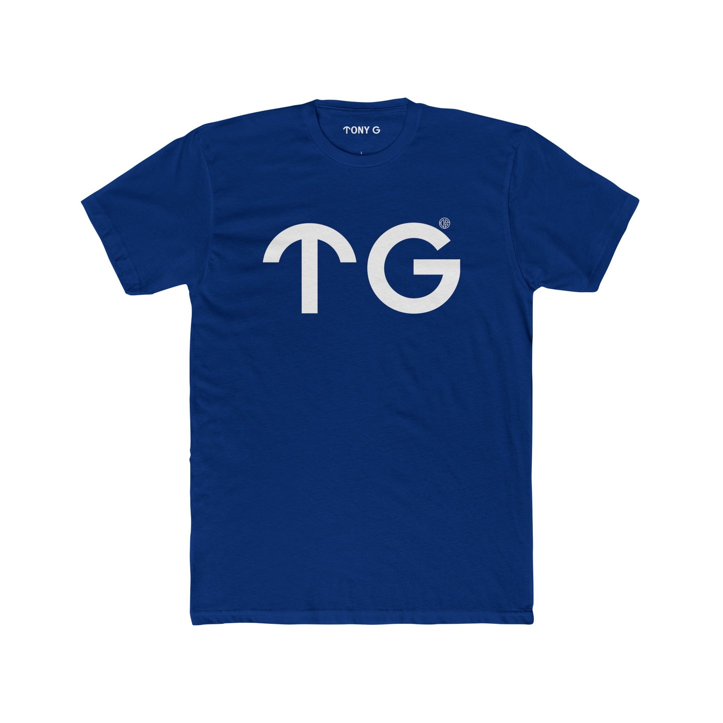 TONY G Men's Cotton Crew Tee, featuring the T&G Logo