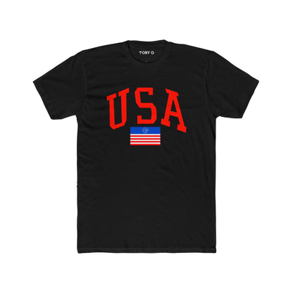 TONY G Men's Cotton Crew Tee, featuring the TONY G USA design