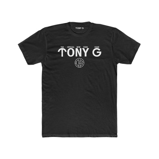 TONY G Men's Cotton Crew Tee, featuring the TONY G Logo & TG Logo Outline