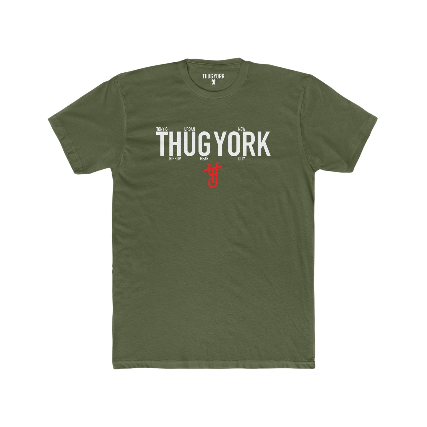 THUG YORK By TONY G Men's Cotton Crew Tee, featuring the THUG YORK Logo