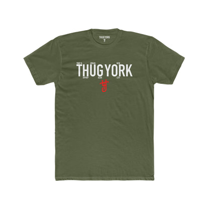 THUG YORK By TONY G Men's Cotton Crew Tee, featuring the THUG YORK Logo