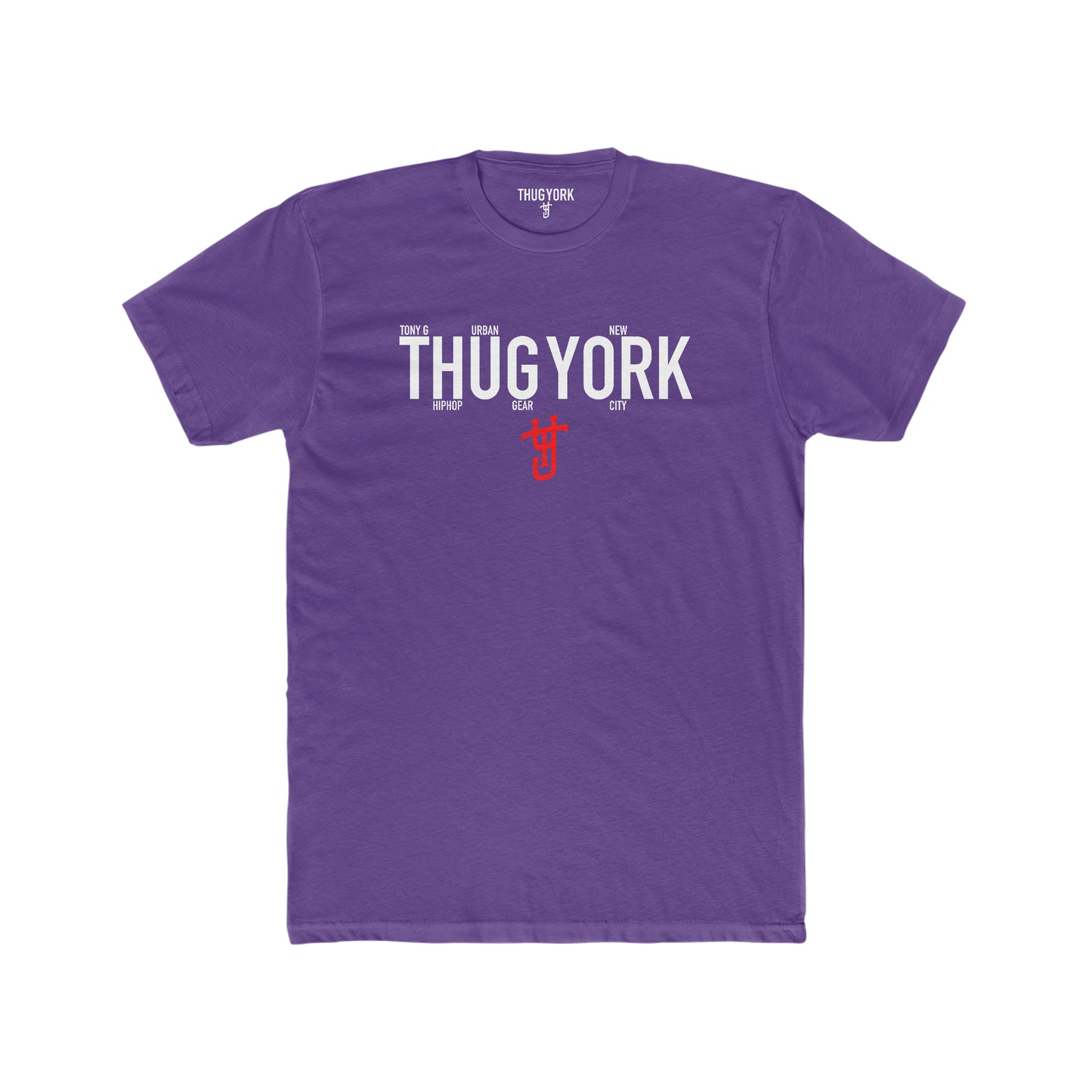 THUG YORK By TONY G Men's Cotton Crew Tee, featuring the THUG YORK Logo