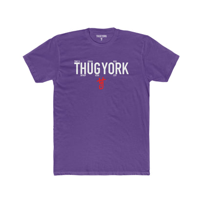 THUG YORK By TONY G Men's Cotton Crew Tee, featuring the THUG YORK Logo