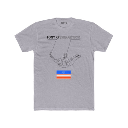 TONY Gymnastics Men's Cotton Crew Tee, featuring the TONY Gymnastics design