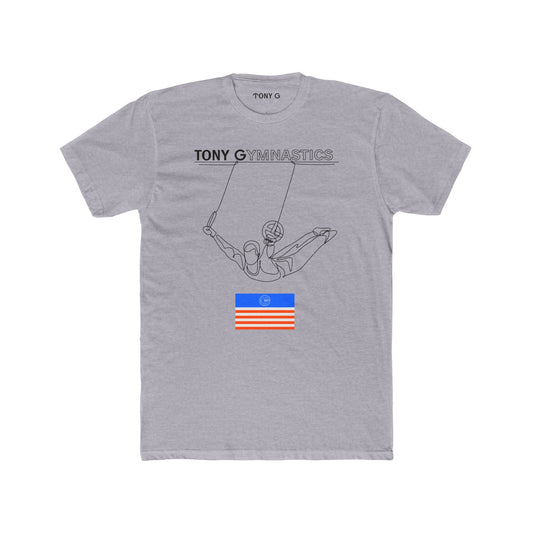 TONY Gymnastics Men's Cotton Crew Tee, featuring the TONY Gymnastics design