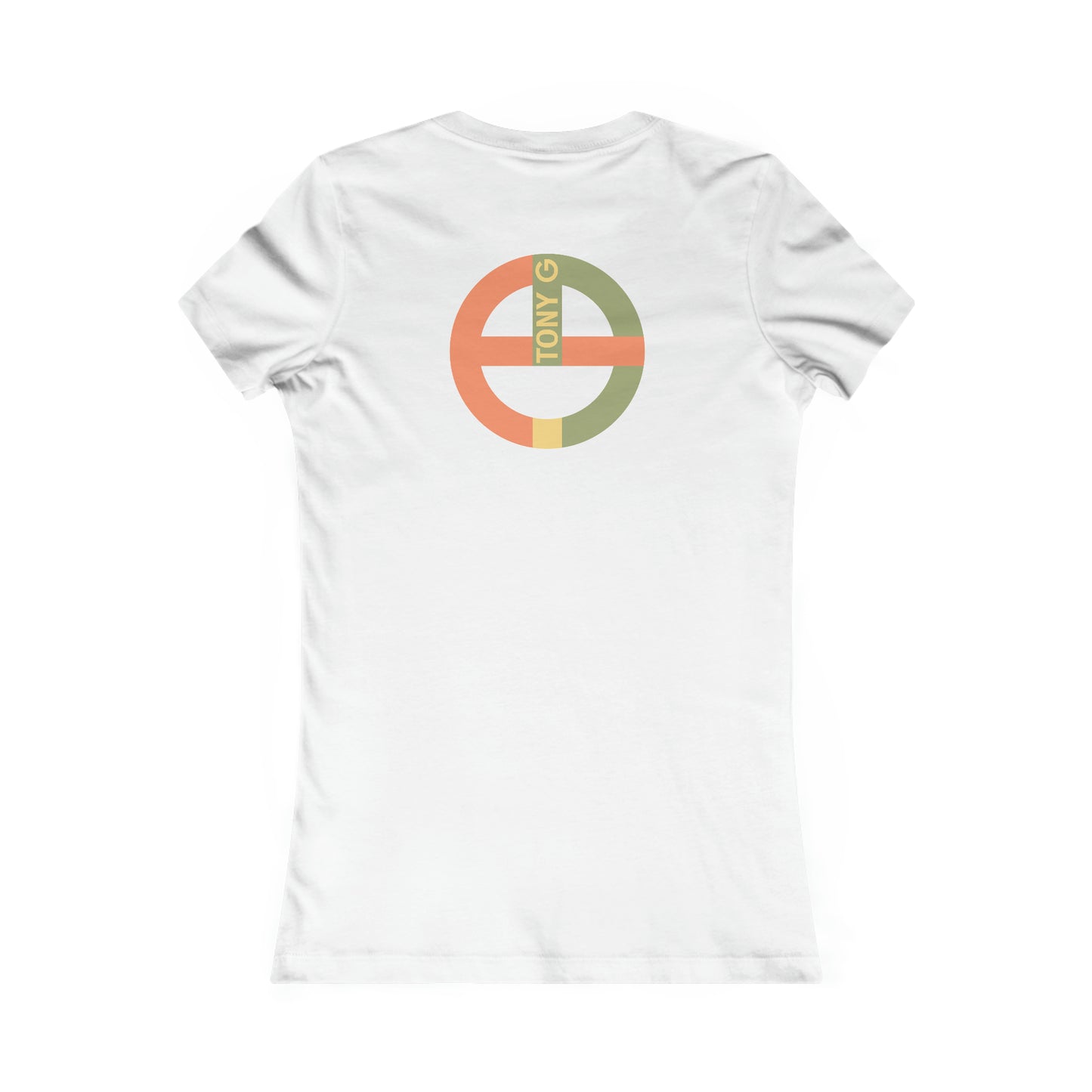 TONY G Women's Favorite Tee, adorned with the TG Logo Vintage #1 Monogram