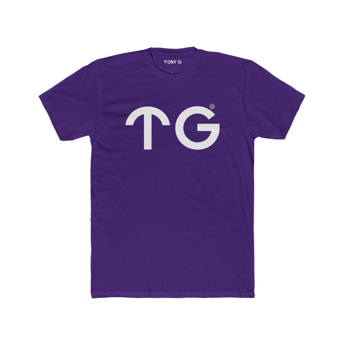 TONY G Men's Cotton Crew Tee, featuring the T&G Logo