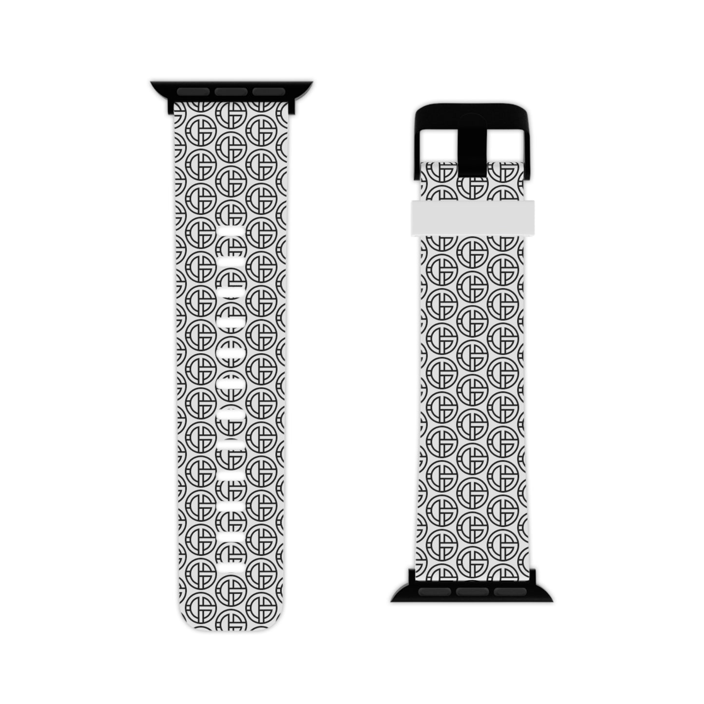 TONY G Watch Band for Apple Watch, featuring the TG Logo Outline Monogram Pattern