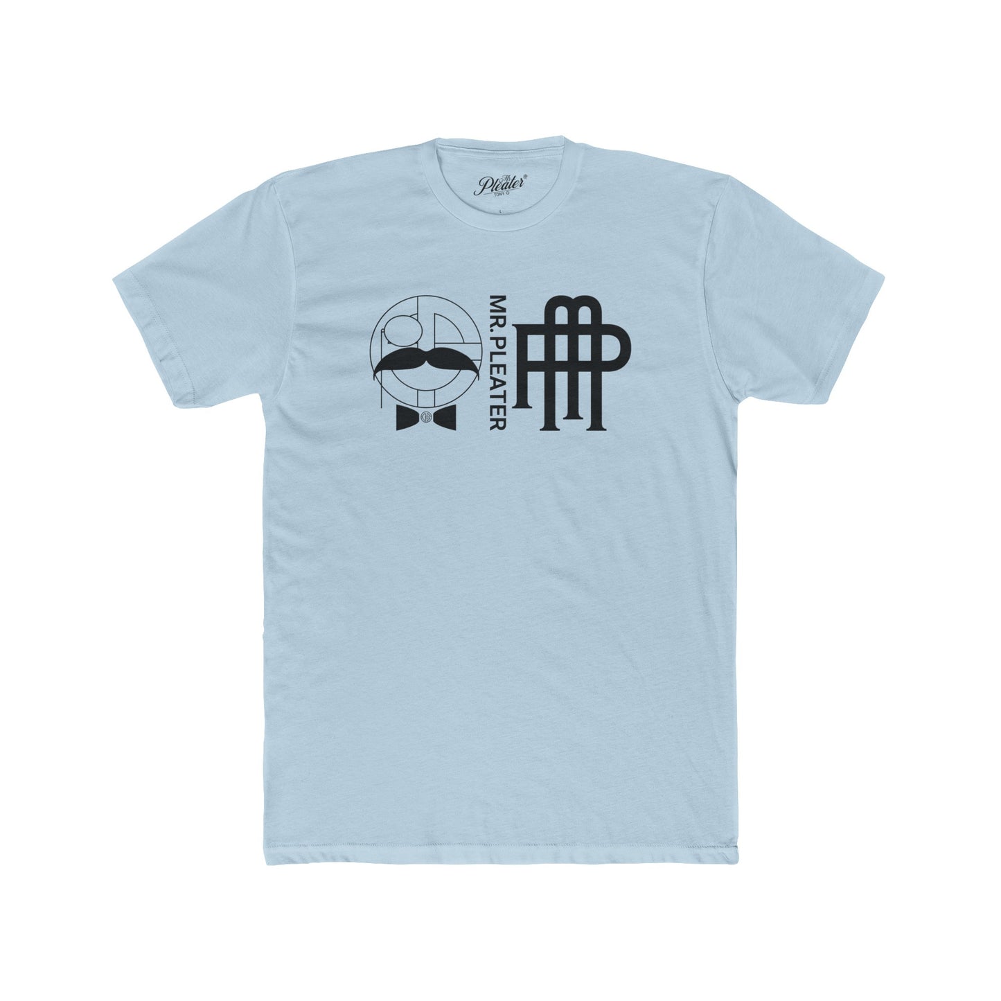Mr. Pleater By TONY G Men's Cotton Crew Tee, featuring the Mr. Pleater Logo and Monogram