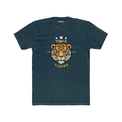 TONY G Men's Cotton Crew Tee, featuring the TONY G Tiger 2 design
