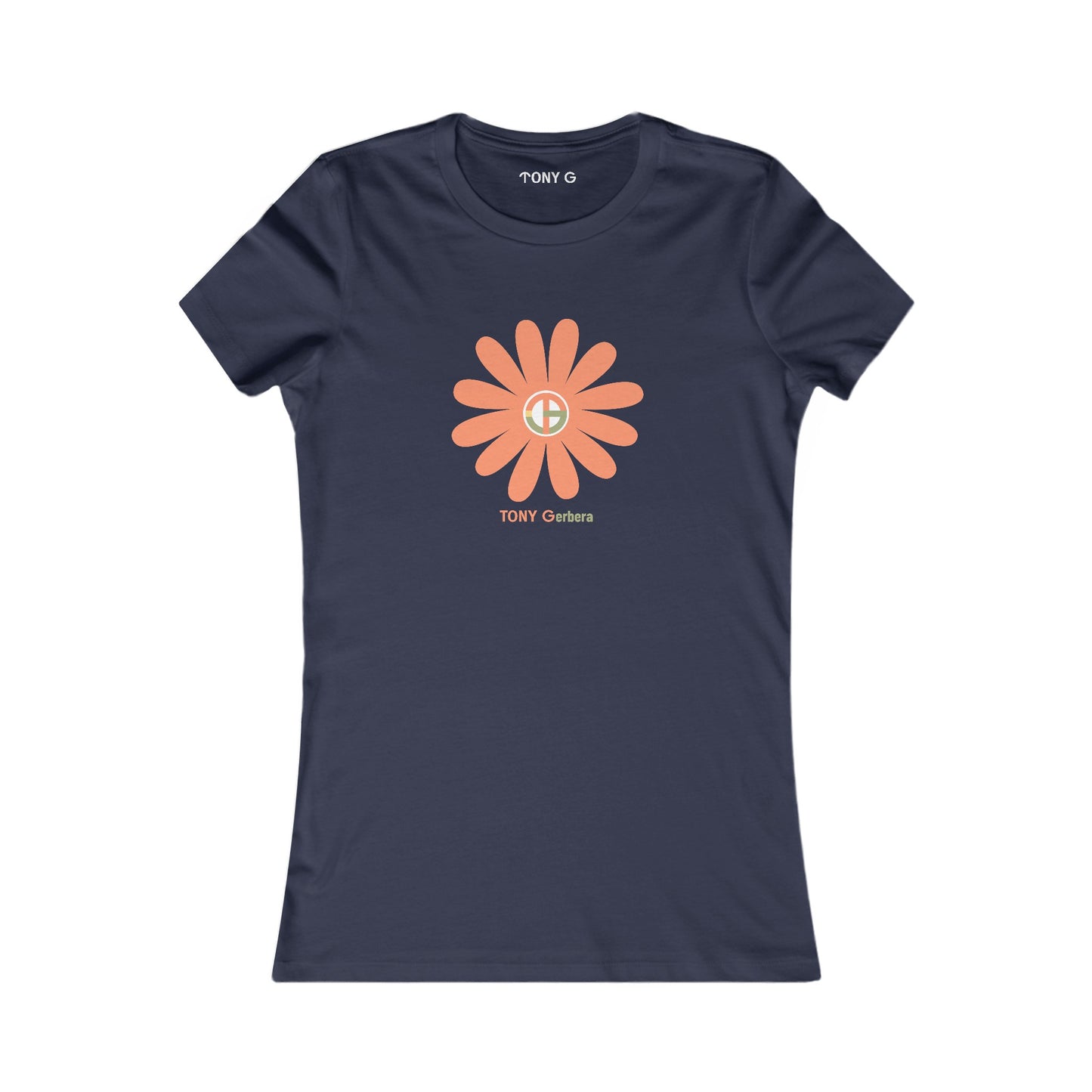 TONY Gerbera(#1 of 12) Women's Favorite Tee, adorned with the TONY Gerbera #1 design