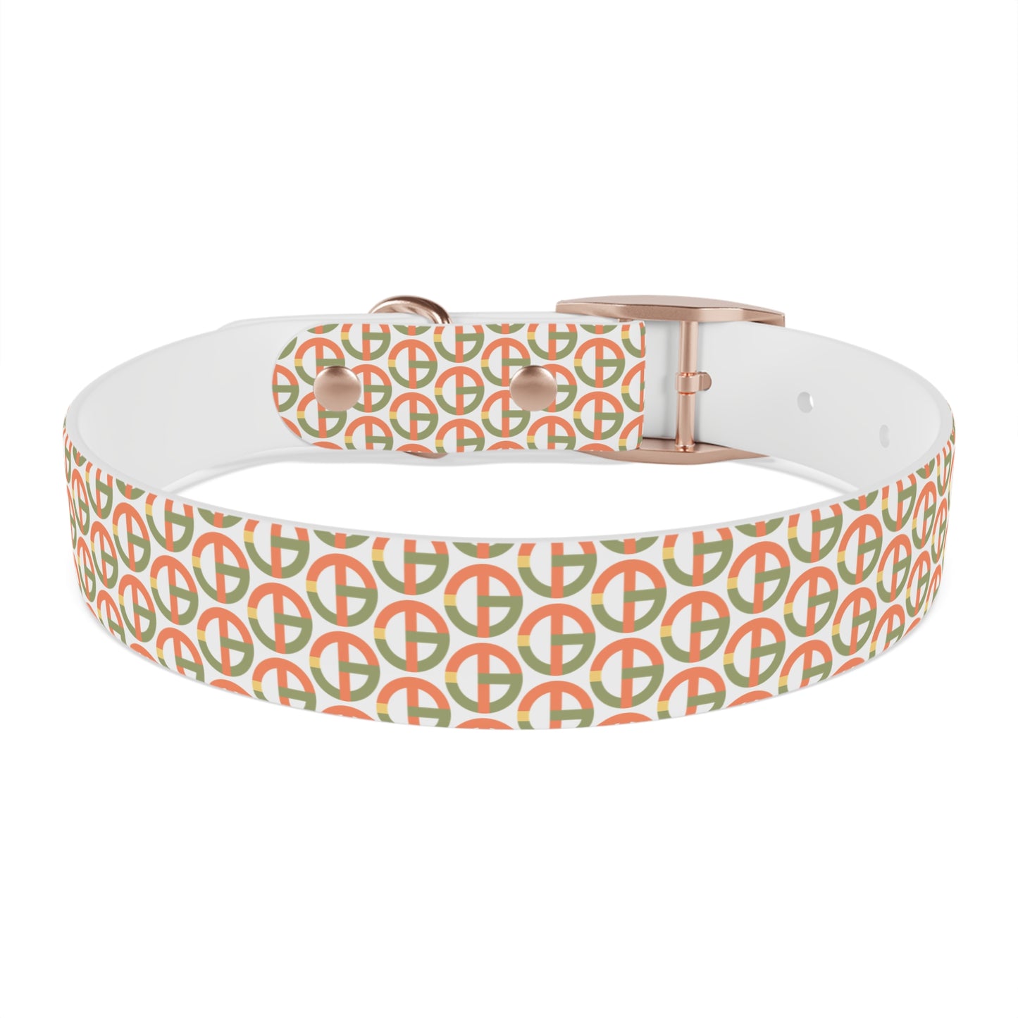 TONY G Dog Collar, featuring the TG Logo #1 Monogram Pattern