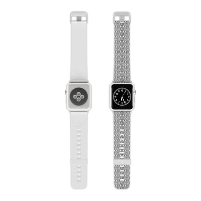 TONY G Watch Band for Apple Watch, featuring the TG Logo Outline Monogram Pattern