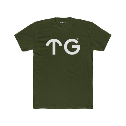 TONY G Men's Cotton Crew Tee, featuring the T&G Logo