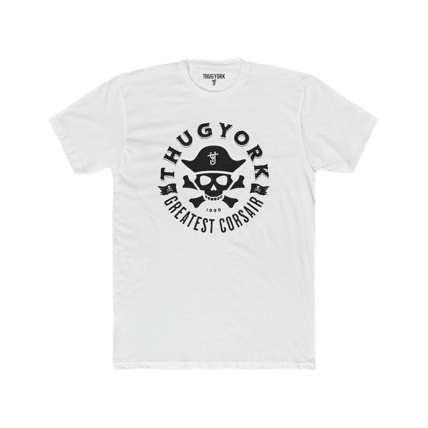 THUG YORK By TONY G Men's Cotton Crew Tee, featuring the Greatest Corsair design