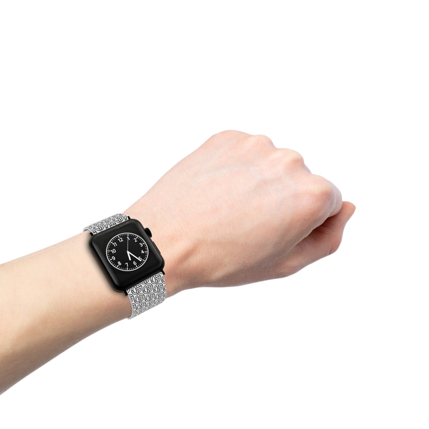 TONY G Watch Band for Apple Watch, featuring the TG Logo Outline Monogram Pattern