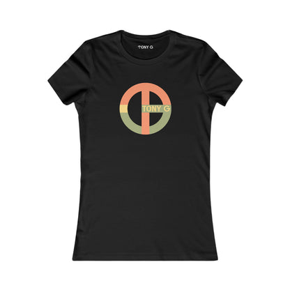 TONY G Women's Favorite Tee, adorned with the TG Logo Vintage #1 Monogram