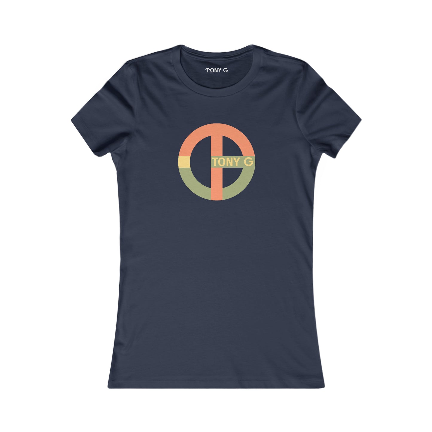 TONY G Women's Favorite Tee, adorned with the TG Logo Vintage #1 Monogram