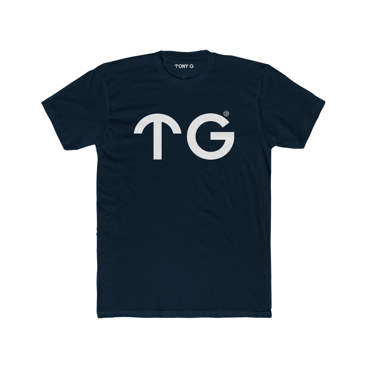 TONY G Men's Cotton Crew Tee, featuring the T&G Logo