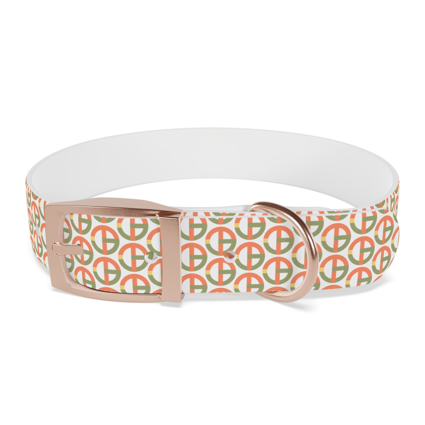 TONY G Dog Collar, featuring the TG Logo #1 Monogram Pattern