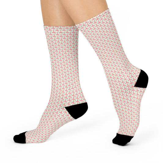 TONY G Cushioned Socks, adorned with the TG Logo Vintage #4 Monogram Pattern