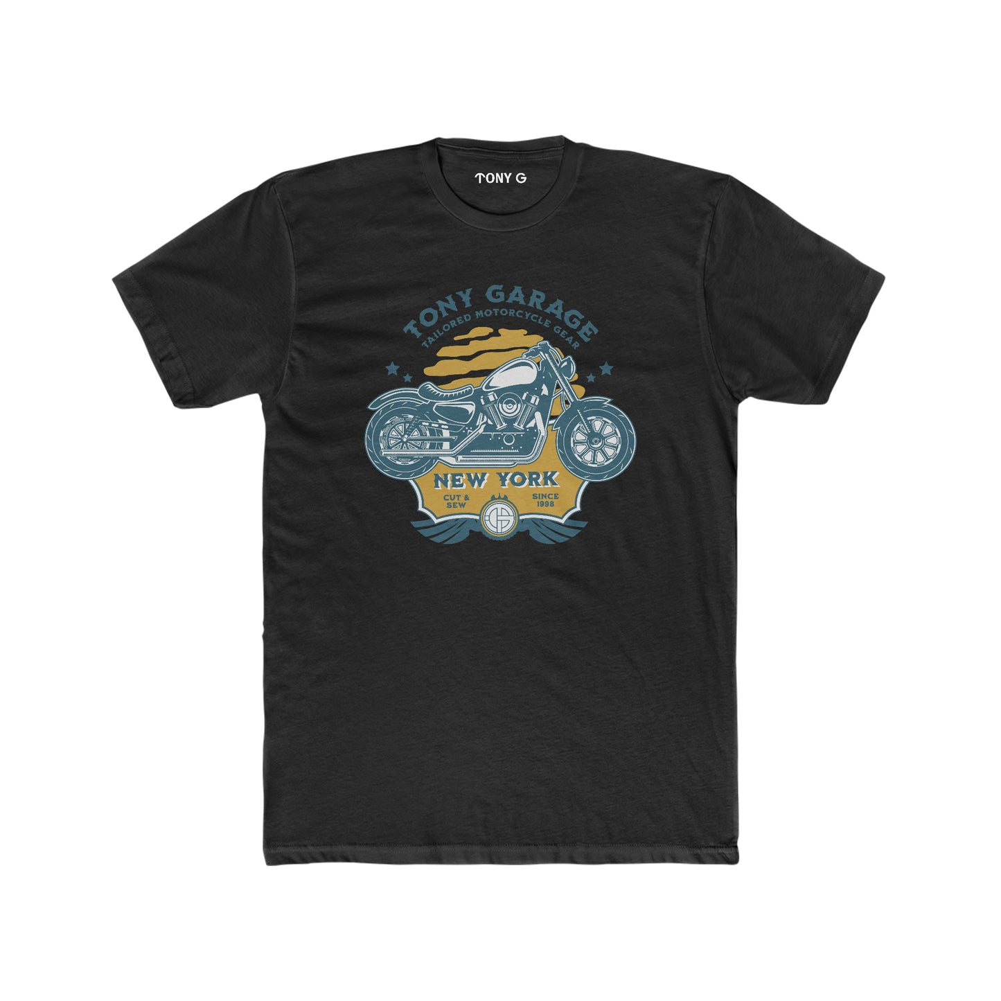 TONY Garage 1 Men's Cotton Crew Tee, featuring the TONY Garage 1 design