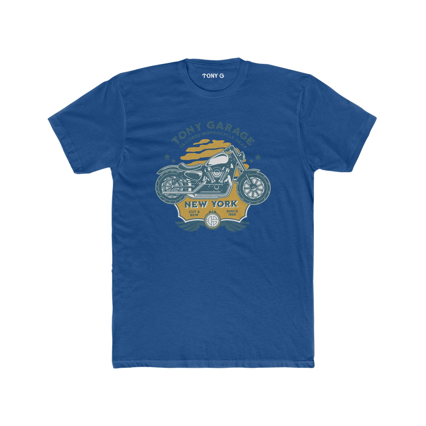 TONY Garage 1 Men's Cotton Crew Tee, featuring the TONY Garage 1 design