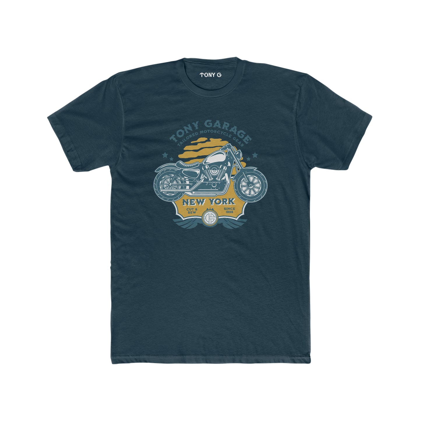 TONY Garage 1 Men's Cotton Crew Tee, featuring the TONY Garage 1 design