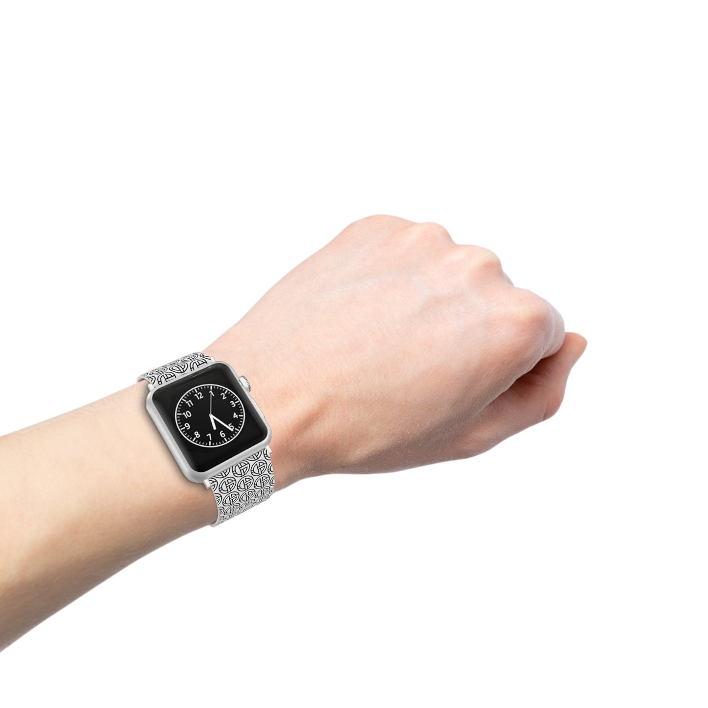 TONY G Watch Band for Apple Watch, featuring the TG Logo Outline Monogram Pattern