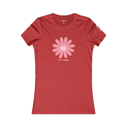 TONY Gerbera BCA Women's Favorite Tee, featuring the TONY Gerbera BCA design on the front