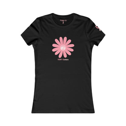TONY Gerbera BCA Women's Favorite Tee, featuring the TONY Gerbera BCA design on the front