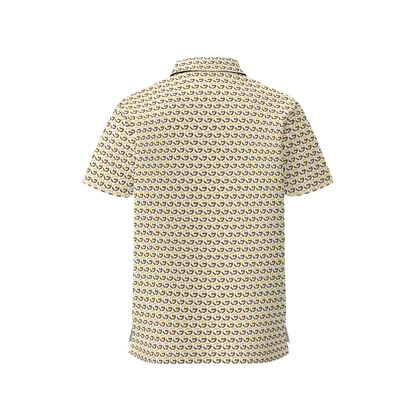 TONY G Women's Classic Fit Polo Shirt, adorned with the TG Logo #9 Monogram Pattern