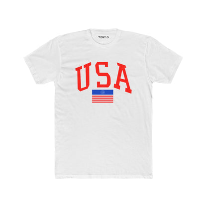 TONY G Men's Cotton Crew Tee, featuring the TONY G USA design