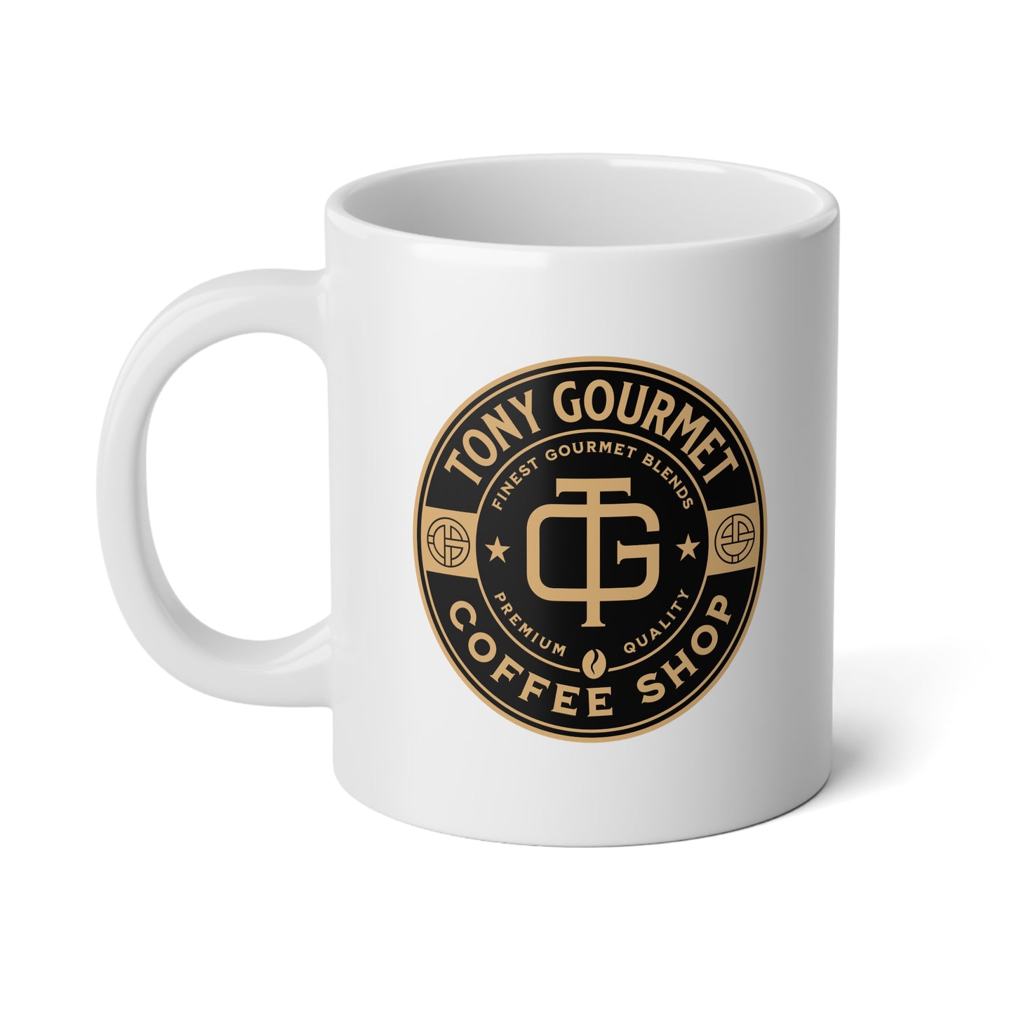 TONY Gourmet Jumbo Mug, 20oz, featuring the TONY Gourmet design