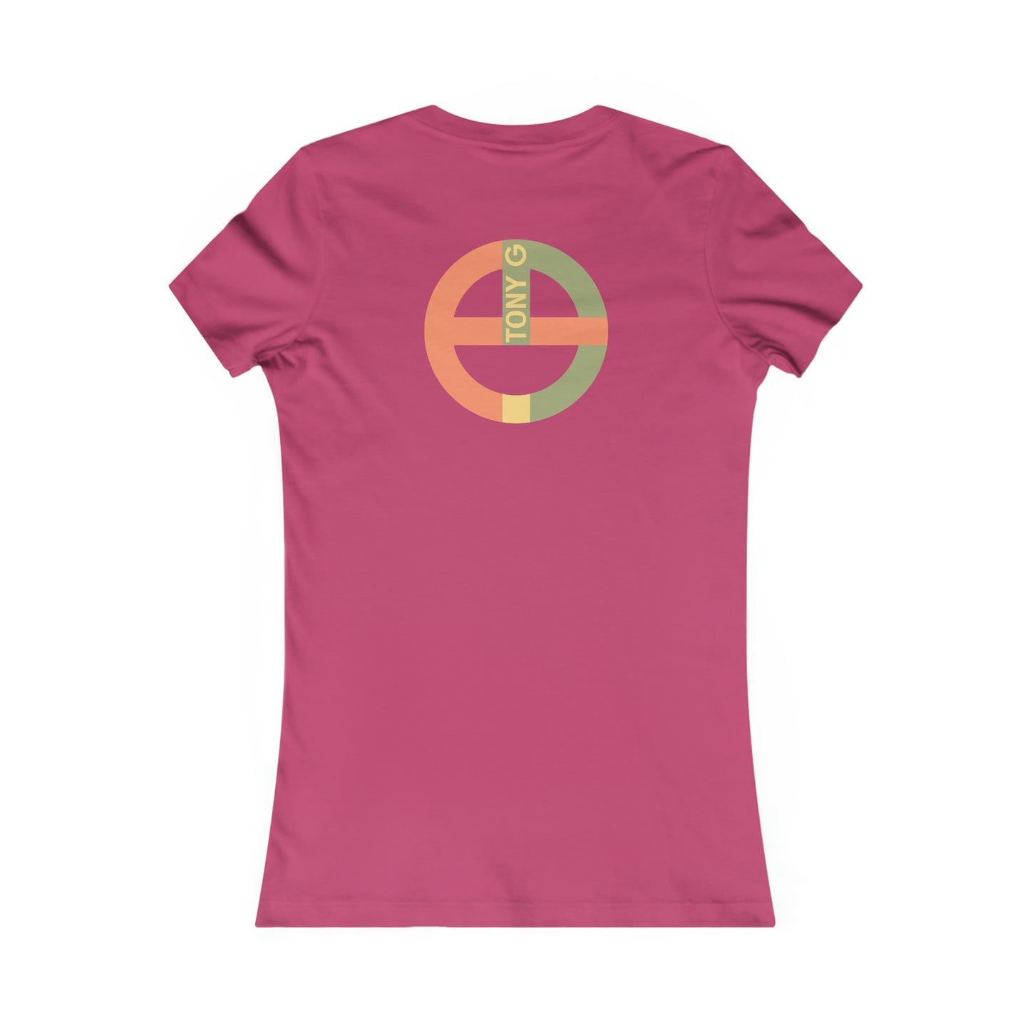 TONY G Women's Favorite Tee, adorned with the TG Logo Vintage #1 Monogram