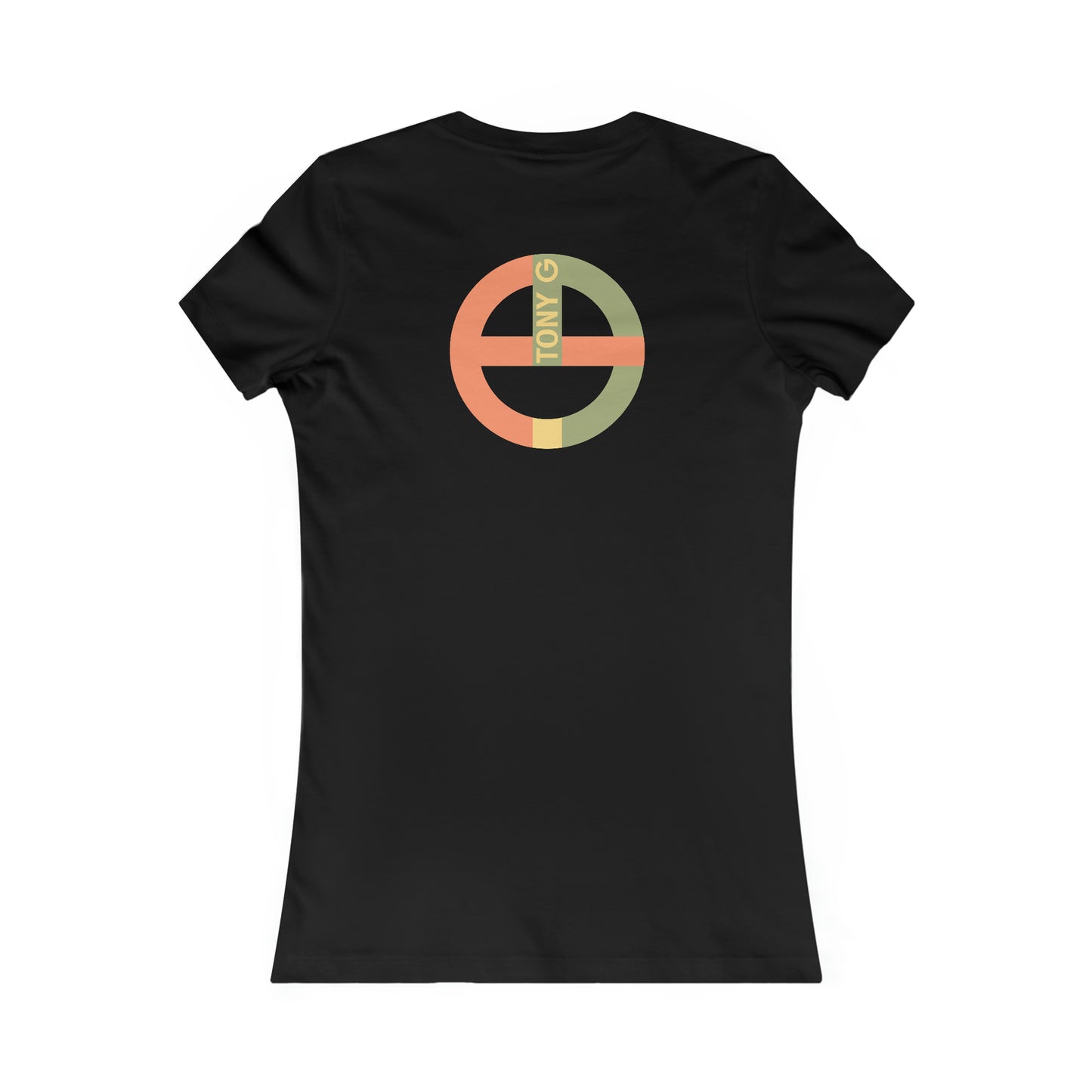 TONY G Women's Favorite Tee, adorned with the TG Logo Vintage #1 Monogram