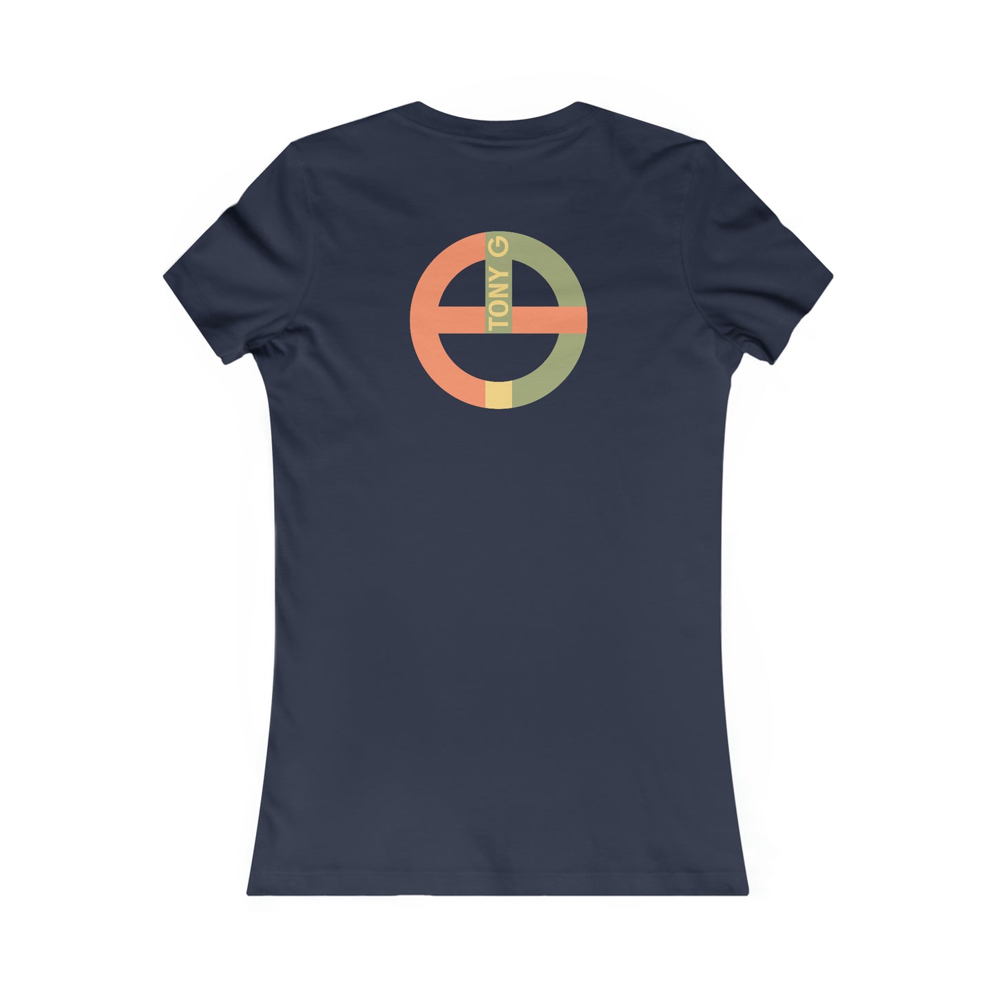 TONY G Women's Favorite Tee, adorned with the TG Logo Vintage #1 Monogram