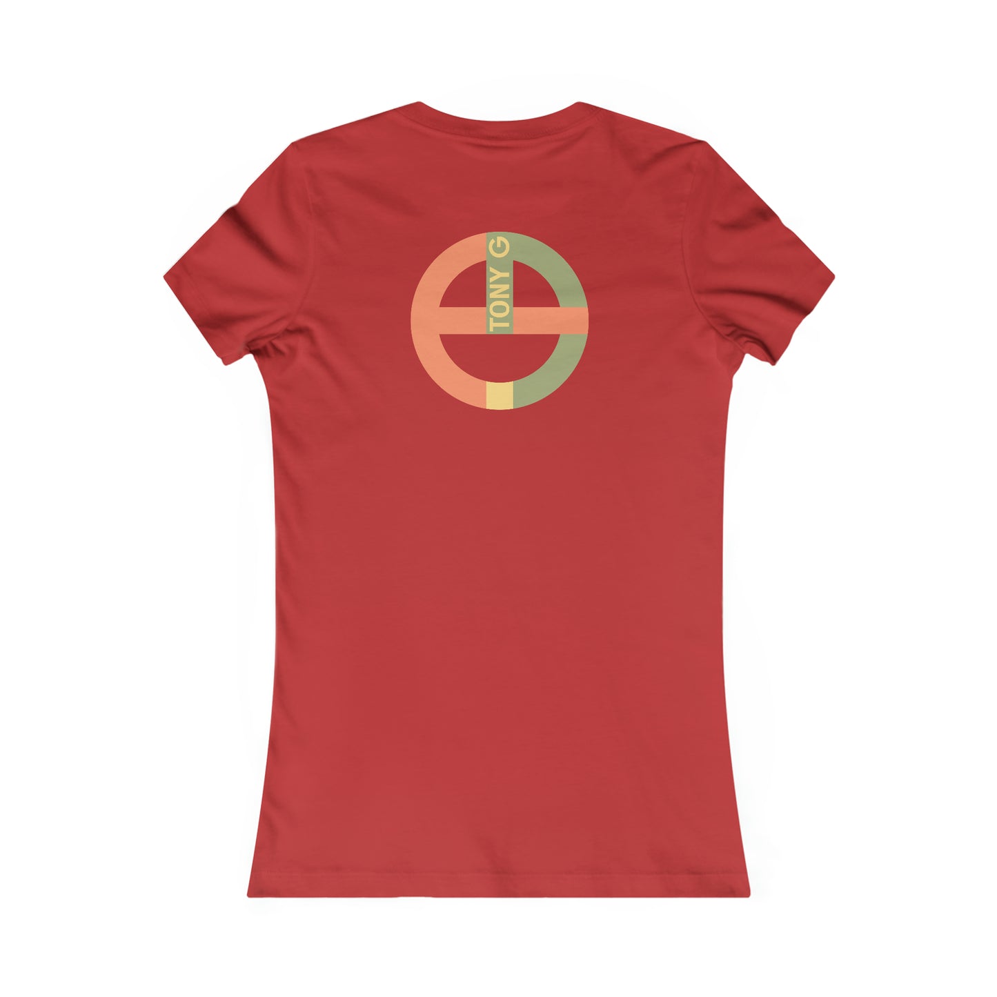TONY G Women's Favorite Tee, adorned with the TG Logo Vintage #1 Monogram