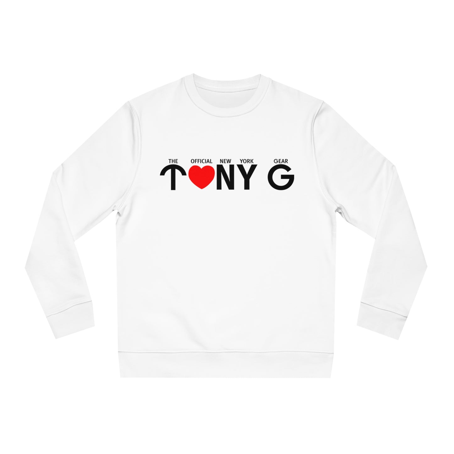TONY G Unisex Changer Sweatshirt, featuring the TONY G Heart design