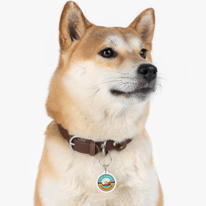 TONY Glamping Pet Tag, featuring the TONY Glamping design