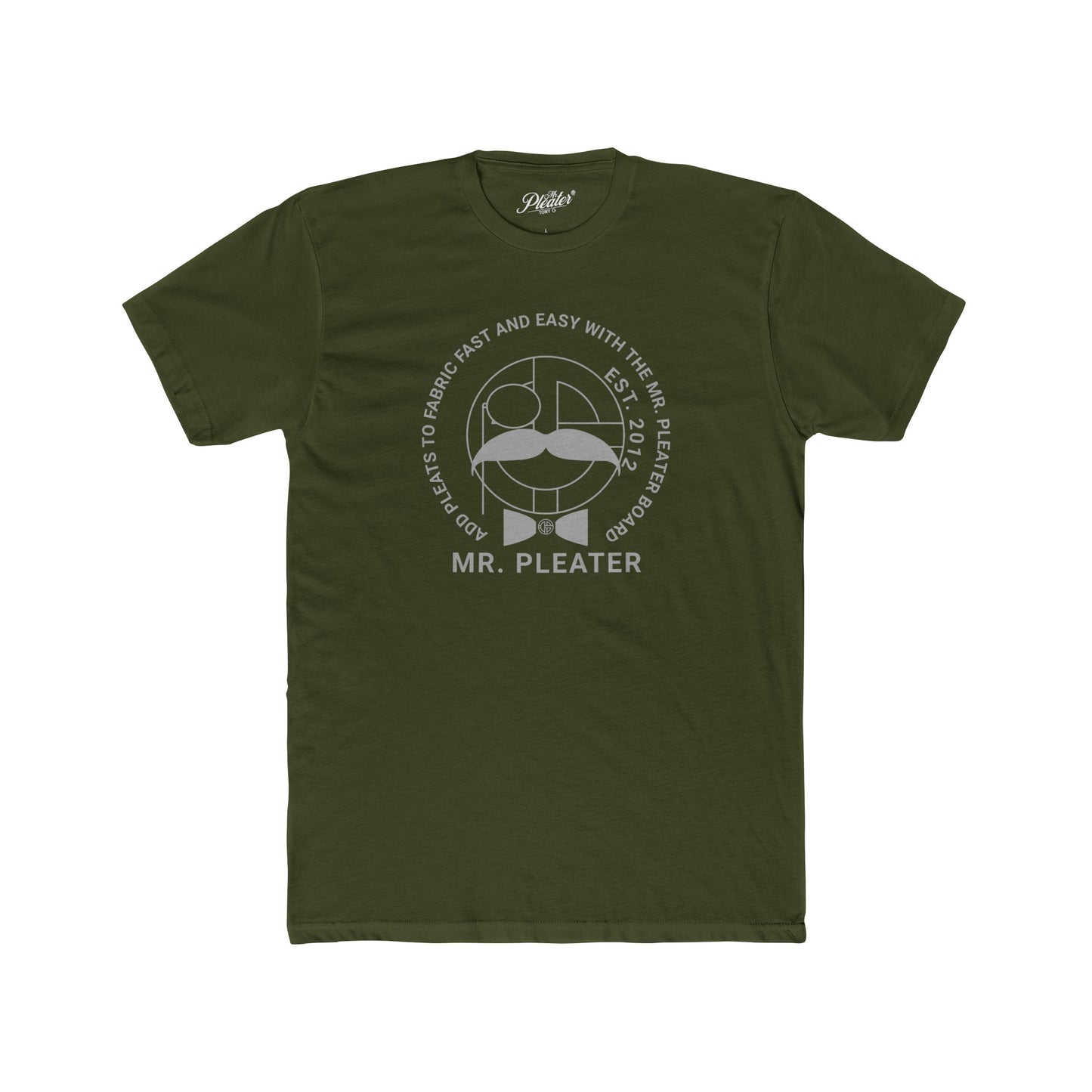 Mr. Pleater By TONY G Men's Cotton Crew Tee, featuring the Mr. Pleater Logo and Slogan