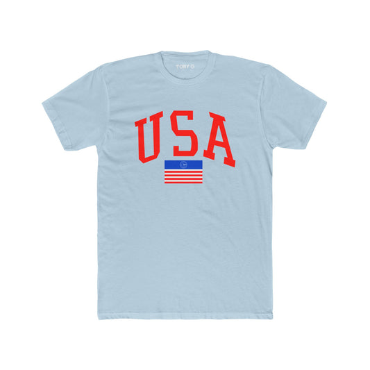 TONY G Men's Cotton Crew Tee, featuring the TONY G USA design