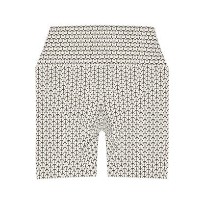 TONY G High Waisted Yoga Shorts, adorned with the TG Logo Vintage #2 Monogram Pattern