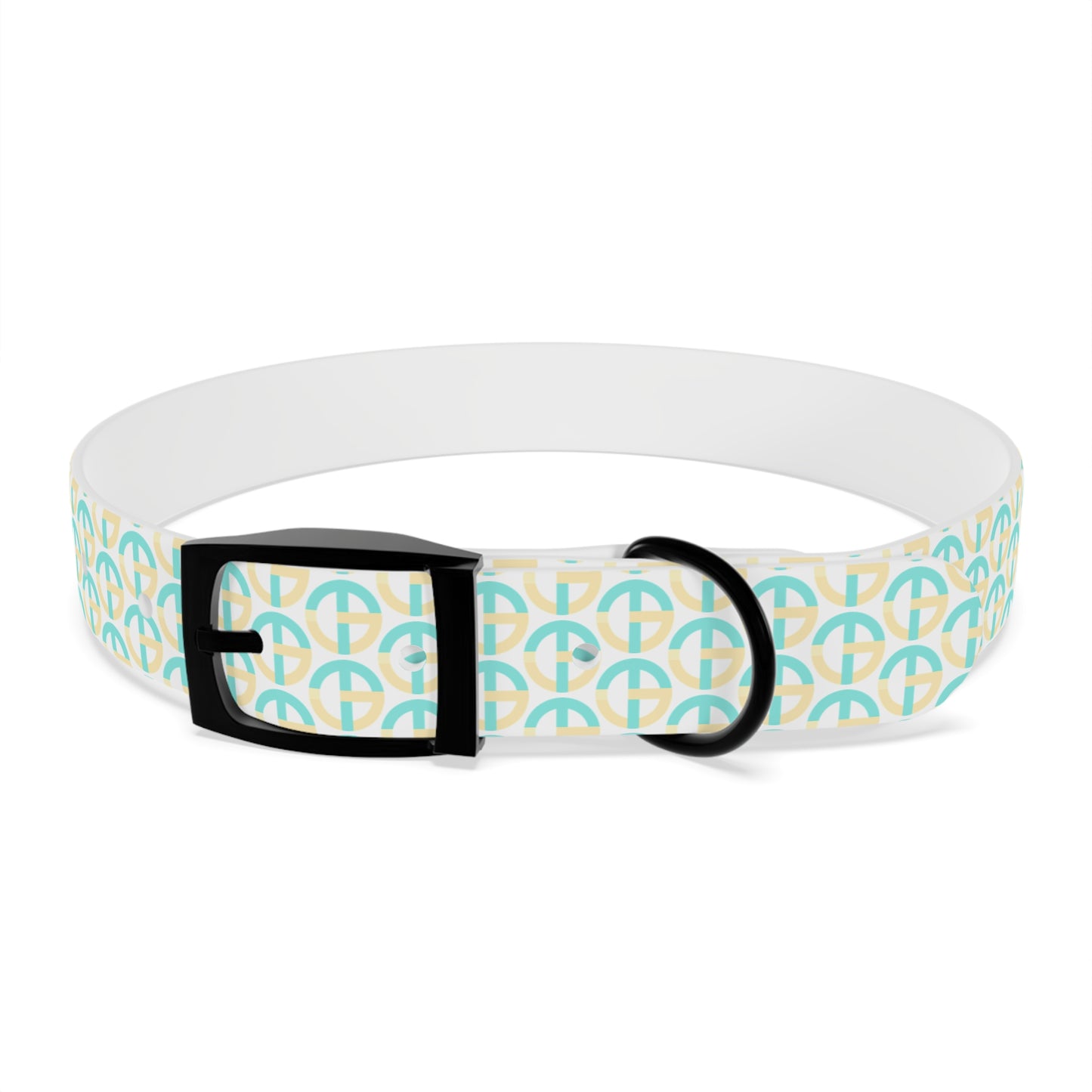 TONY G Dog Collar, featuring the TG Logo #3 Monogram Pattern