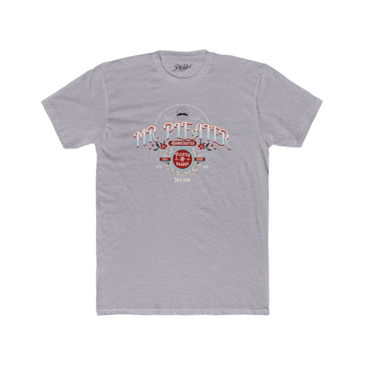 Mr. Pleater By TONY G Men's Cotton Crew Tee, featuring the Mr. Pleater Handcrafted Pleater Board design