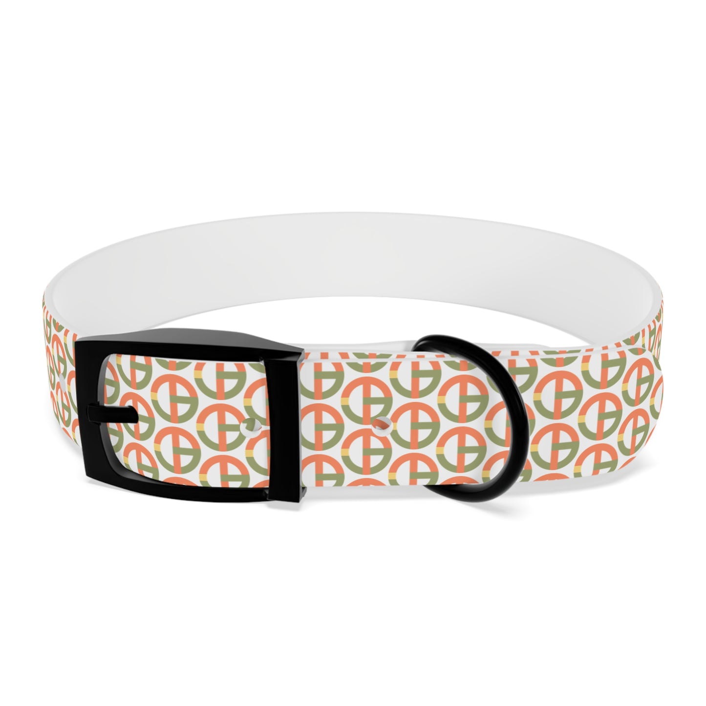 TONY G Dog Collar, featuring the TG Logo #1 Monogram Pattern