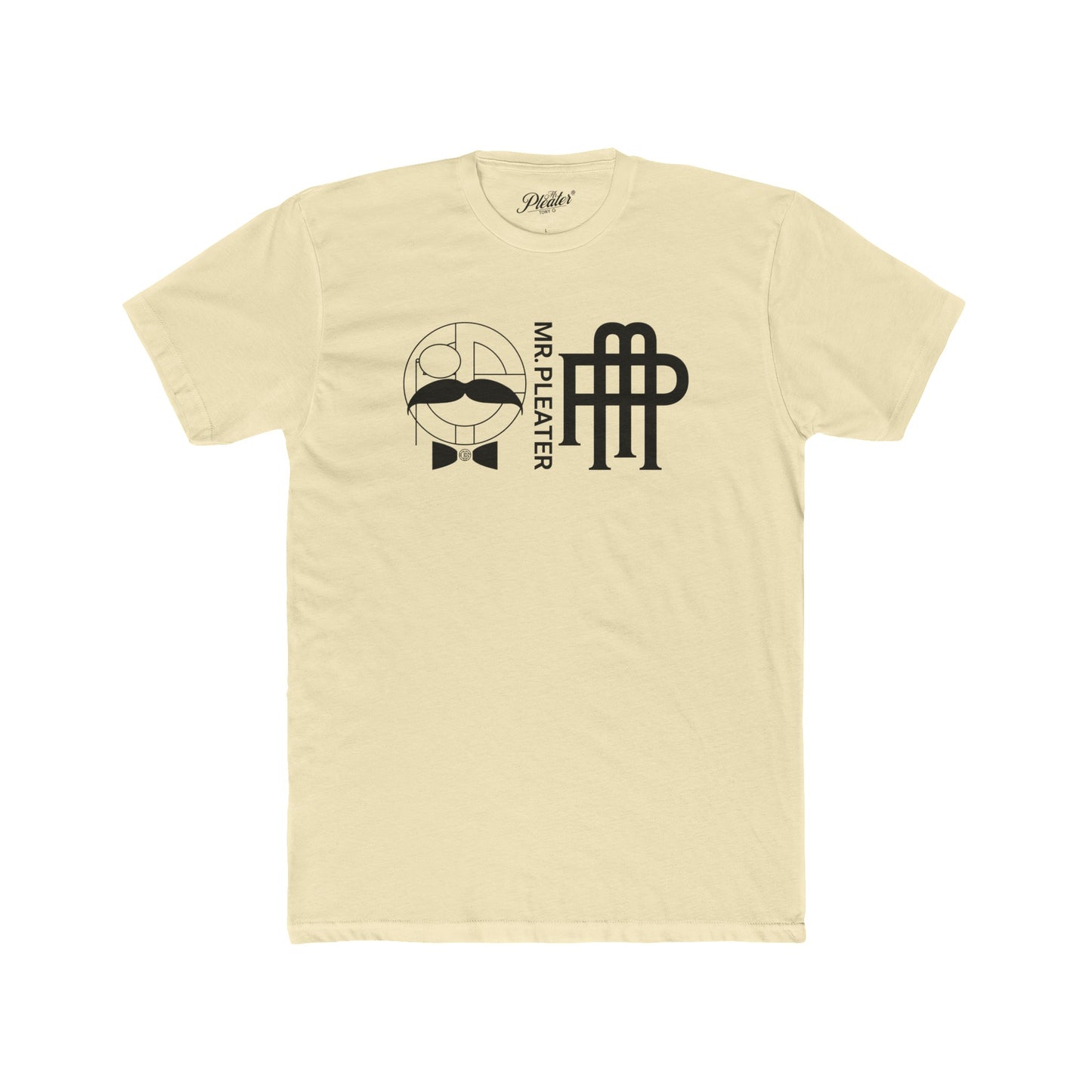Mr. Pleater By TONY G Men's Cotton Crew Tee, featuring the Mr. Pleater Logo and Monogram