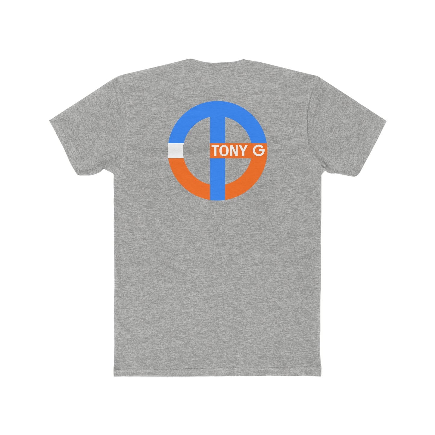 TONY G Men's Cotton Crew Tee, featuring the TONY G Runner design