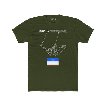TONY Gymnastics Men's Cotton Crew Tee, featuring the TONY Gymnastics design
