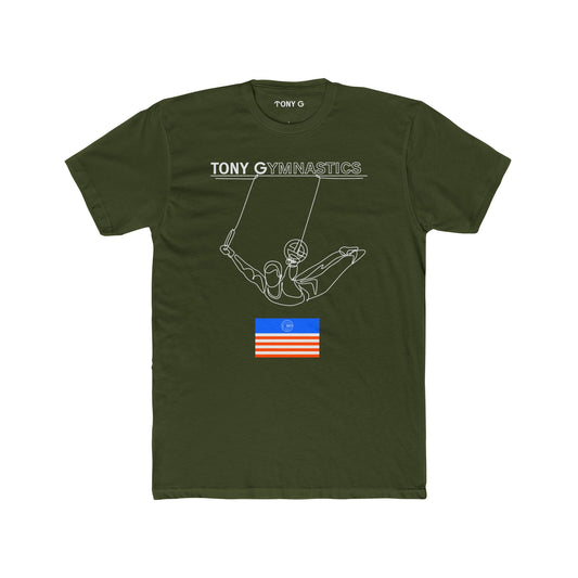 TONY Gymnastics Men's Cotton Crew Tee, featuring the TONY Gymnastics design